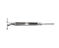 Stainless Steel Open Body Wall Mount & Hand Swage Stud Turnbuckle