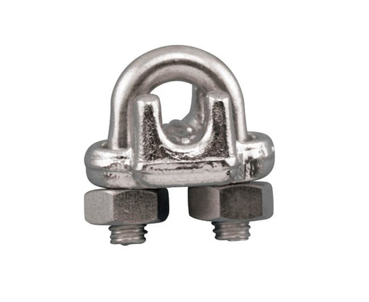 Suncor Heavy Duty Drop Forged Wire Rope Clip, 1 inch, Grade 316 Stainless Steel - Image 1
