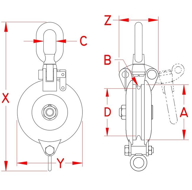 Stainless Steel Wire Snatch Block - Image 2