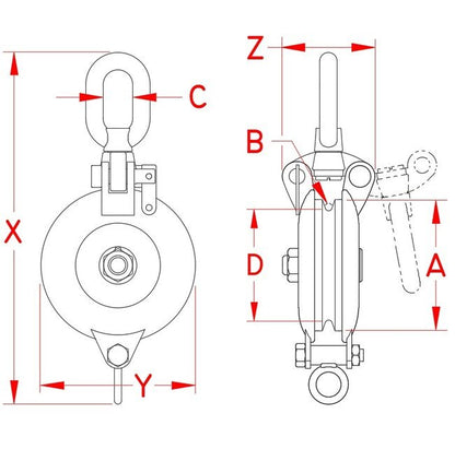Stainless Steel Wire Snatch Block - Image 2