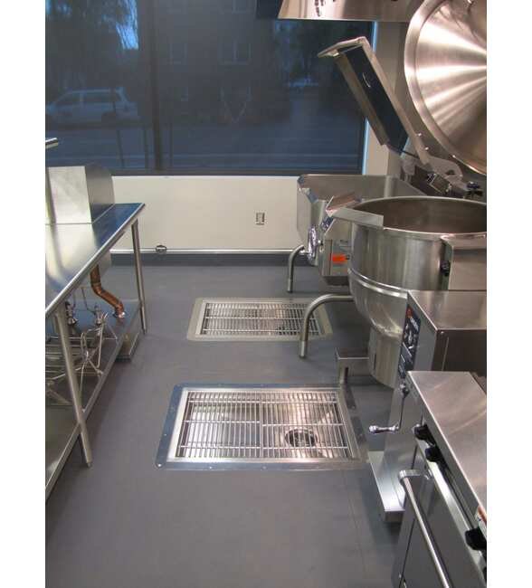 54" x 18" Stainless Steel Grating Floor Trough - Image 1