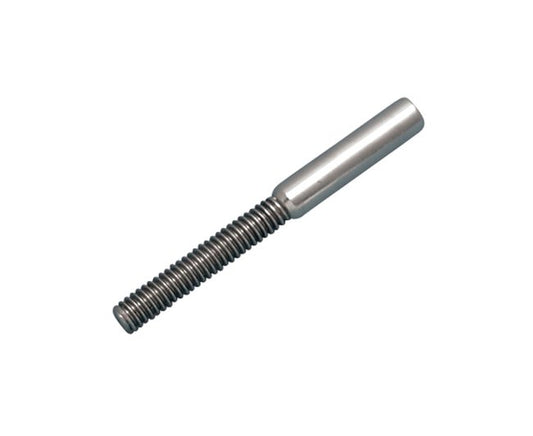 316 Stainless Steel Left Hand Mini Swage Stud for Cable Railing Systems - Image 1