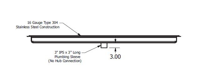 Commercial Grade 90-inch Stainless Steel Grating Floor Trough - Image 3