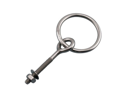 316 Stainless Steel Plain Ring Bolt UNC Thread - Marine & Industrial Grade - Image 1