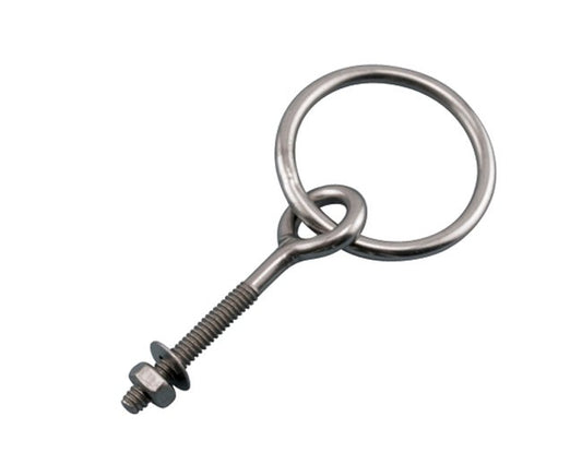 316 Stainless Steel Plain Ring Bolt UNC Thread - Marine & Industrial Grade - Image 1