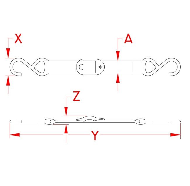 Suncor Stainless Steel & Nylon Cover Tie-Down Kit - Image 2