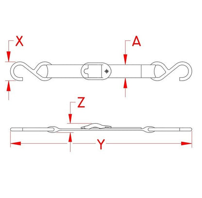 Suncor Stainless Steel & Nylon Cover Tie-Down Kit - Image 2