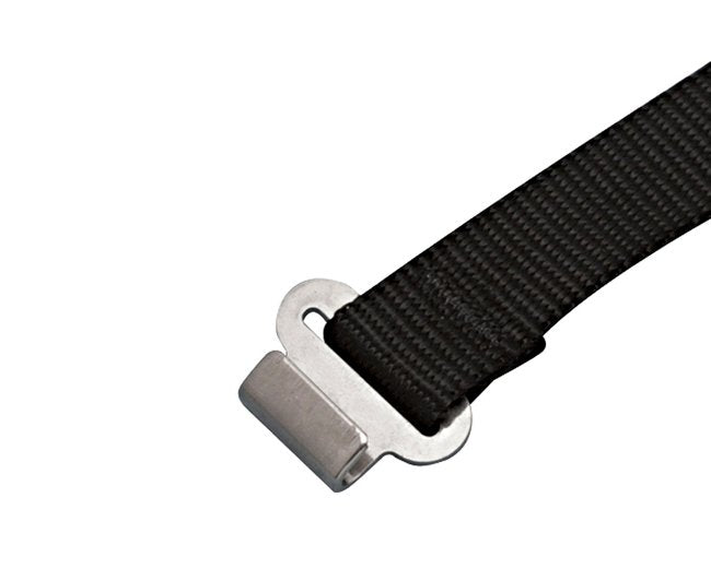 Nylon Webbing Assembly with Flat Hook - Stainless Steel Grade 304 - Image 1