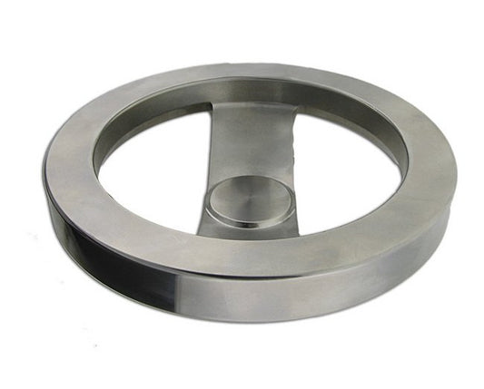 Stainless Steel Two-Spoke Handwheel - 6-inch Diameter - Image 1