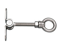 316 Stainless Steel Wall Toggle Eye Bolt with 180-Degree Pivot