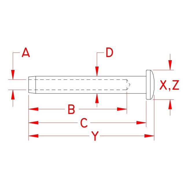 Suncor Swage Domehead 316 Stainless Steel Terminal, 1/8"-1/4" - Image 2