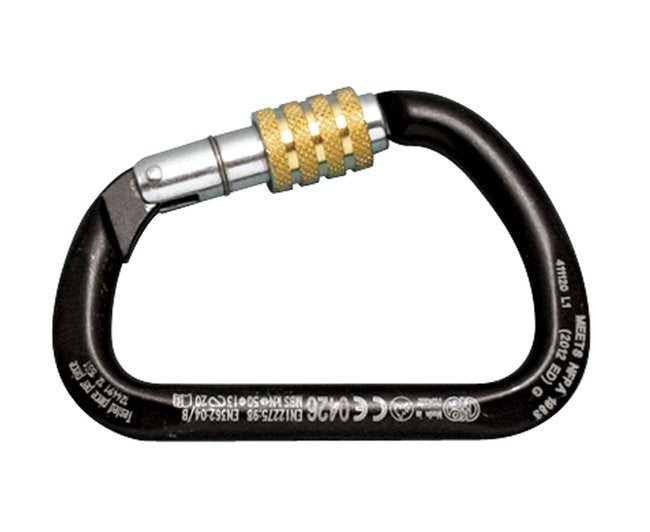 Suncor Extra Large Black Coated Carbon Steel Screw Lock Harness Clip - Image 1