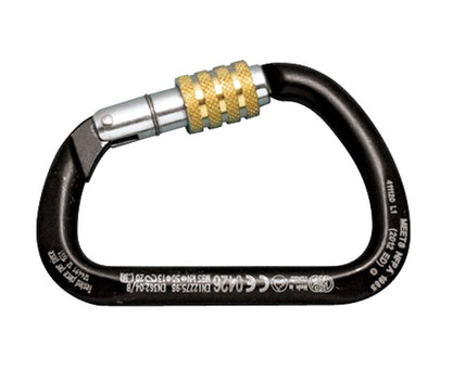 Suncor Extra Large Black Coated Carbon Steel Screw Lock Harness Clip - Image 1