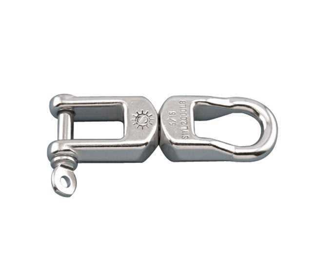 Suncor Heavy Duty Eye & Jaw Swivel - 316 Stainless Steel, 750 lb WLL - Image 1