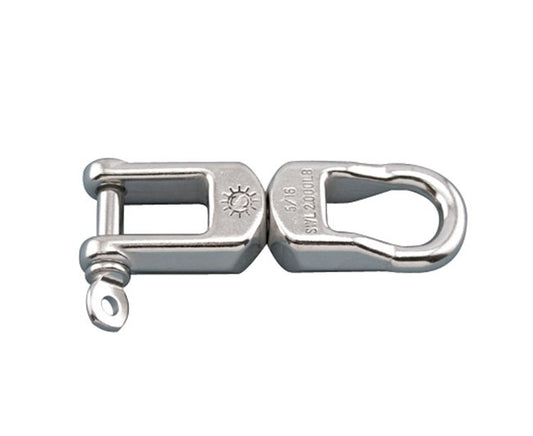 Suncor Heavy Duty Eye & Jaw Swivel - 316 Stainless Steel, 750 lb WLL - Image 1