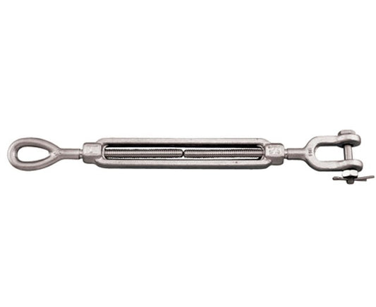 Grade 316 Stainless Steel Forged Jaw and Eye Turnbuckle - Image 1