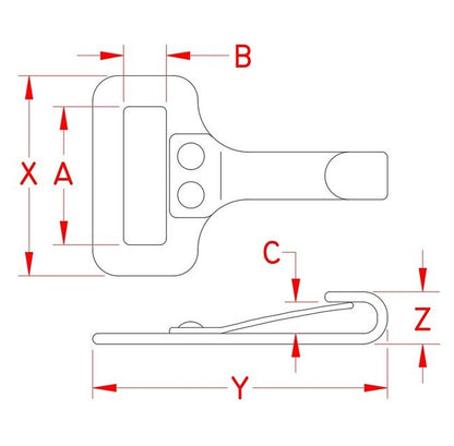 Suncor Fixed Bimini Clips - Image 2