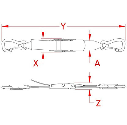 Stainless Steel Over-Center Assembly with Clip - Image 2
