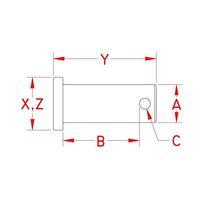 Grade 304 Stainless Steel Clevis Pin - Image 2
