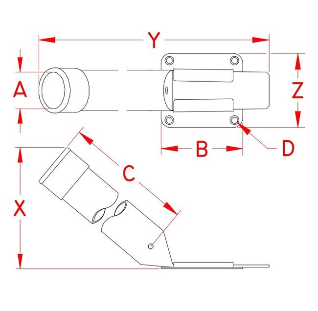Marine Grade Removable Stainless Steel Rod Holders Set - Image 2