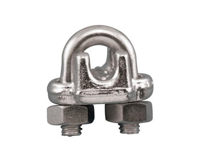 Grade 316 Heavy Duty Wire Rope Clip - Stainless Steel - Image 1