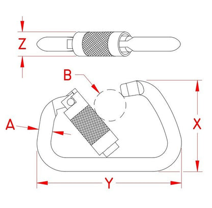 Heavy Duty Extra Large Auto Lock Harness Clip - 1/2" Stainless Steel - Image 2