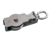 Stainless Steel Wire Seine Block with Eye for 3/16" and 1/4" Wire Rope