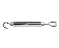Heavy-Duty Stainless Steel Turnbuckle - 316 Grade, Forged Hook and Eye