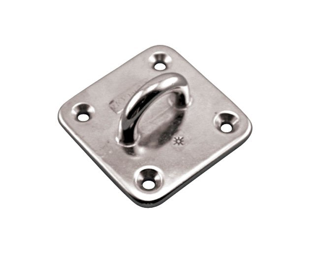 Heavy Duty Square Pad Eyes - 3 in, Stainless Steel, Grade 316 - Image 1