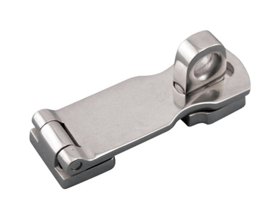 Heavy Duty Stainless Steel Safety Hasp with Swivel Pad Eye - Image 1