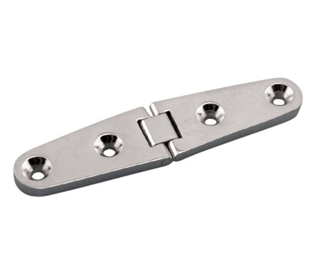 Suncor Heavy Duty Flush Strap Hinge, 316 Stainless Steel, Precision Cast - Image 1