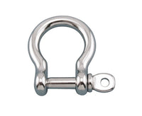 Grade 316 Stainless Steel Bow Shackle with Screw Pin