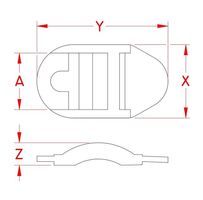 Suncor Star Adjuster for 1" Stainless Steel Webbing - Image 2