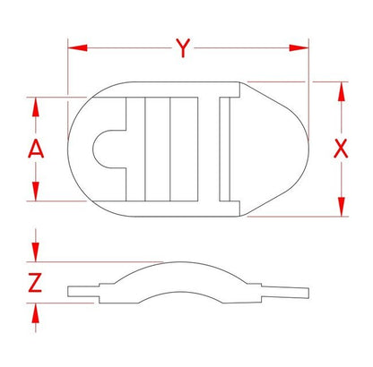 Suncor Star Adjuster for 1" Stainless Steel Webbing - Image 2