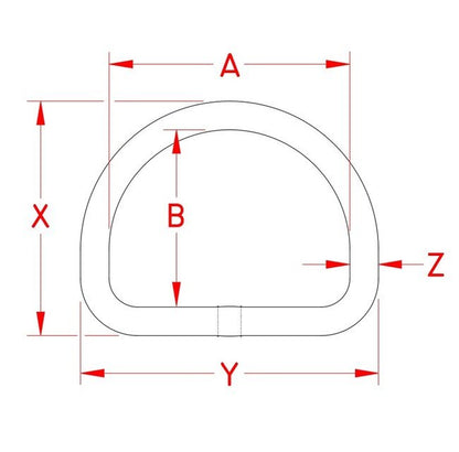 Heavy Duty Stainless Steel 'D' Ring - Image 2