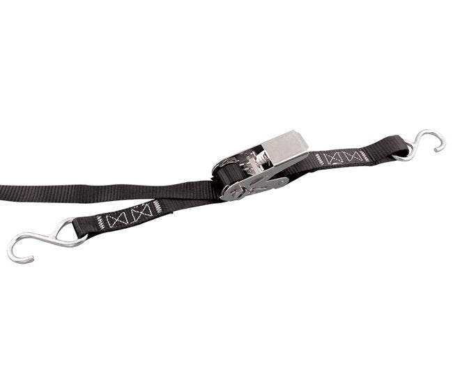 Stainless Steel Ratchet Assembly with 'S' Hooks - Marine & Industrial Tie-Down Solution - Image 1