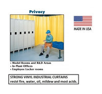 Industrial Privacy Curtain System - 12ft Height x 10ft Width, White