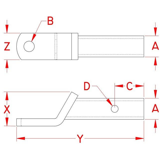 Heavy Duty Stainless Steel Trailer Tongue for 2" Receiver with 1" Shank Hitch Ball - Image 2