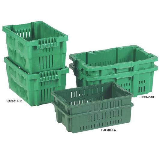 Ventilated Stack-N-Nest 5.6 Inch Container for Parts Handling - Image 1