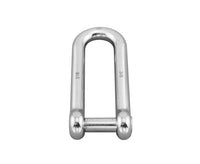 Stainless Steel Long D Shackle with No Snag Pin - Grade 316