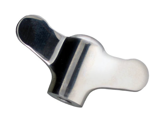 Stainless Steel Winged Knob - 1/4-20 Tapped Insert - Image 1