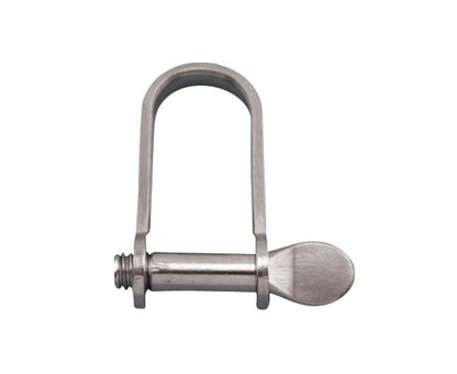 304 Stainless Steel Stamped D Shackle with Screw Pin - Image 1