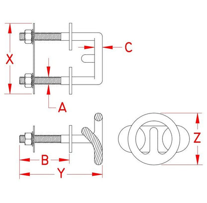 Suncor Stainless Steel Ski Tow Rings - Image 2