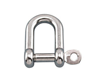 Grade 316 Stainless Steel Straight D Shackle with Captive Pin