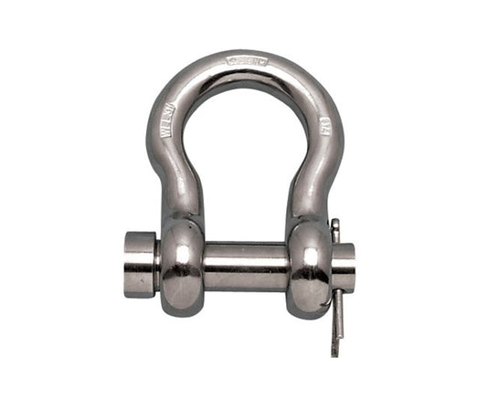 USA-Made Stainless Steel Round Pin Anchor Shackle - Image 1