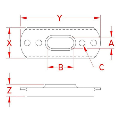 Stainless Steel Swage T Plate - Image 2