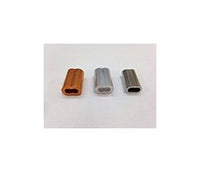 0.135 Inch (in) Dimension A and 3/64 Inch (in) Cable Diameter Stainless Steel Compression Sleeve