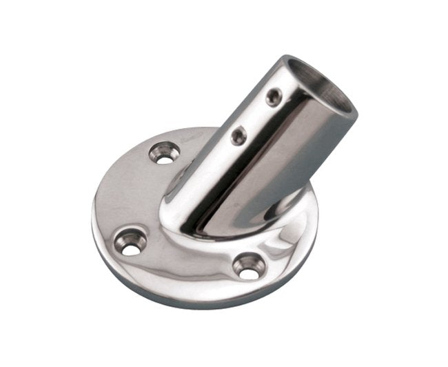 Suncor 45 Degree Round Rail Base 316 Stainless Steel - Image 1