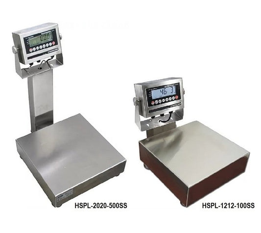1000 lb Stainless Steel Digital Bench Scale, 24" Platform, Light Washdown - Image 1