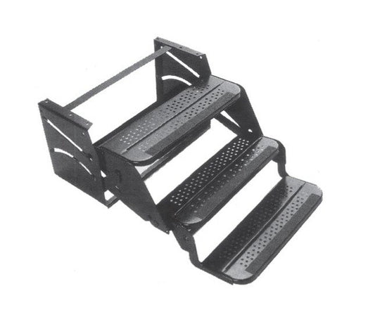 Heavy-Duty Triple Step Ladder - 24 Inches - Image 1